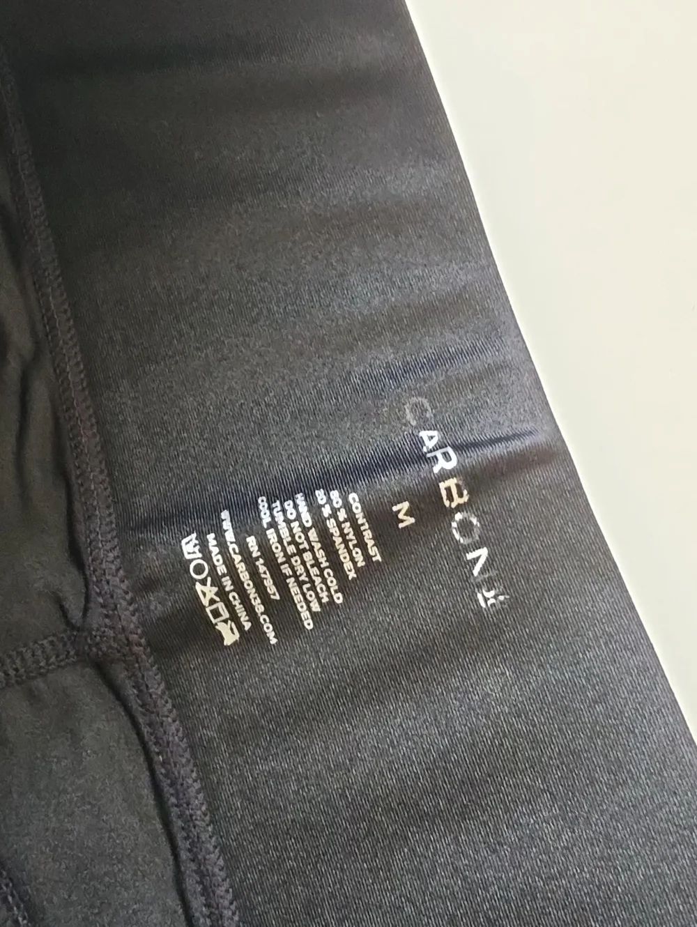 Carbon38 metallic pleat pin tuck moto shine leggings